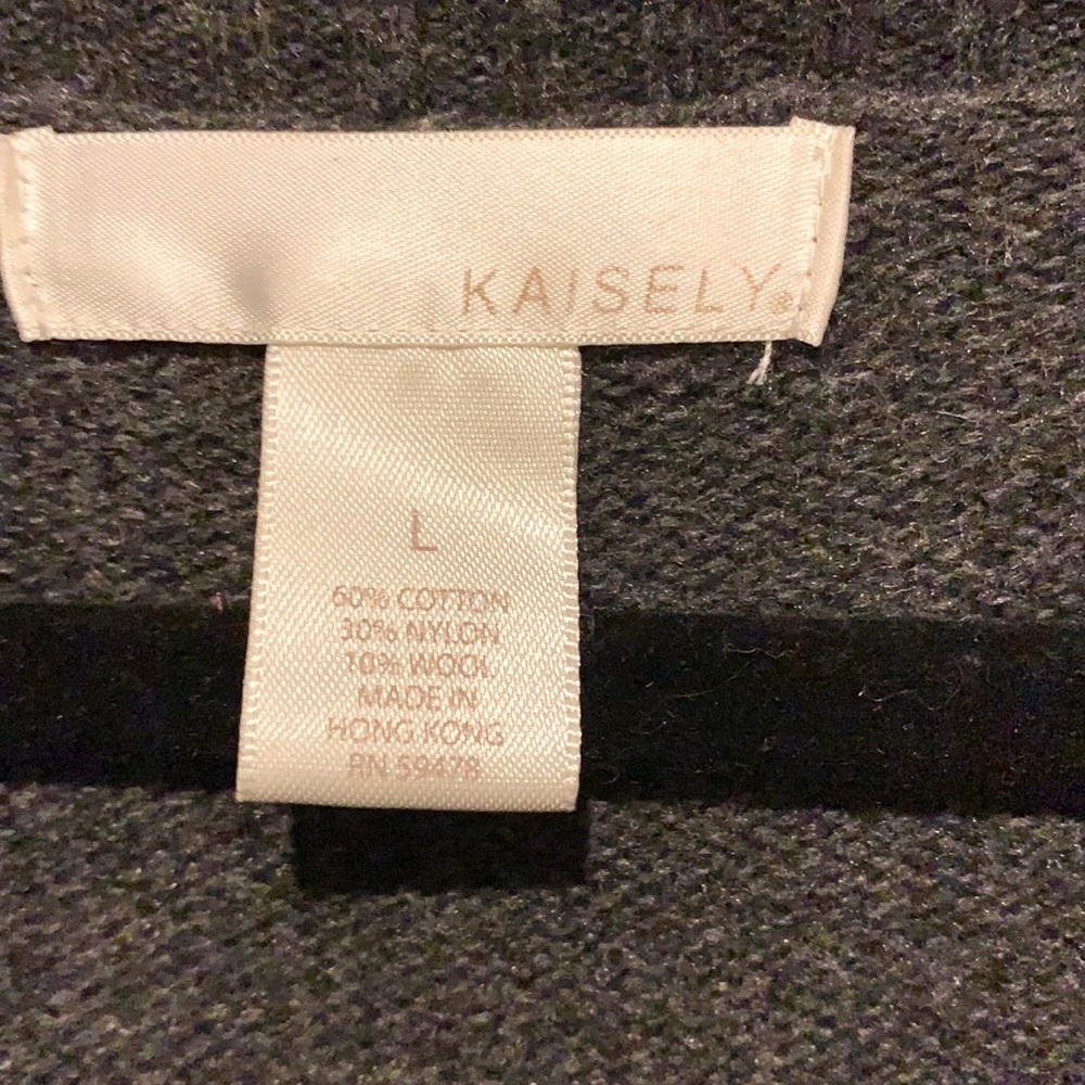 Kaisely Gray Wool Cowl Neck Sweater Dress - Picture 7 of 12